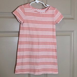 Old Navy 5T striped peach dress light weight
